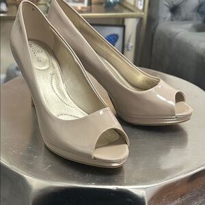 Bandolino Women's Peep Toe Heels - Beige